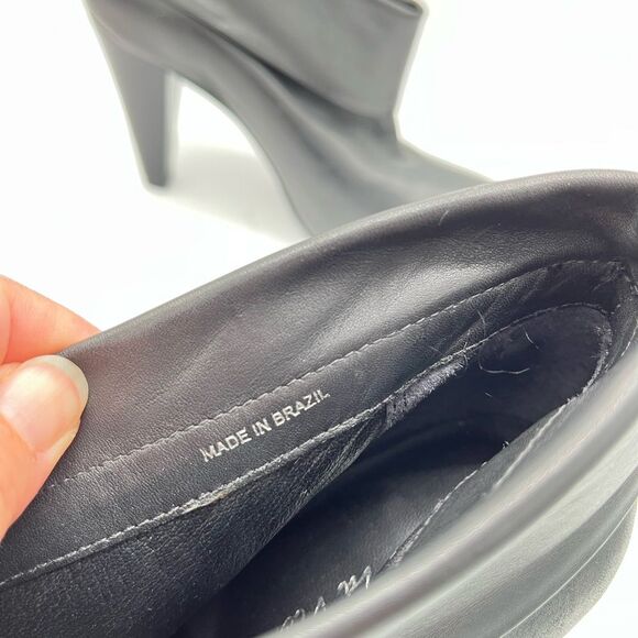 Pour La Victoire |Brenda| Black Leather Ankle Boots Size 8 - Picture 5 of 12